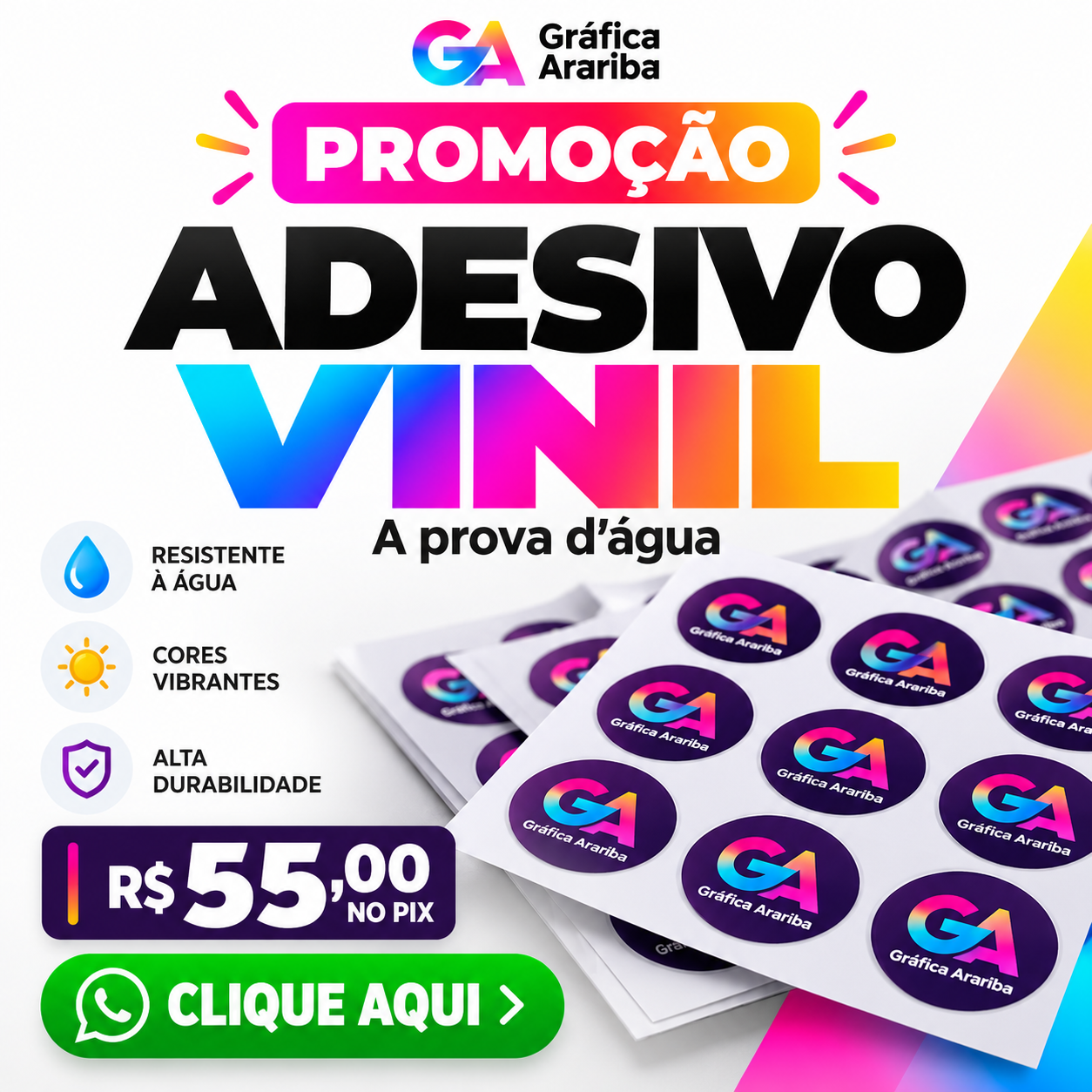 Adesivos em Vinil - Promocional